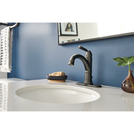 P1523LF-OB-M Westchester Single Hole Bathroom Faucet with Drain Assembly - Click Image to Close