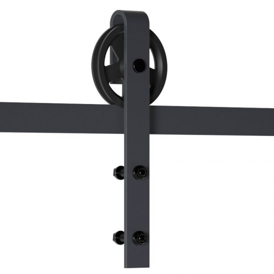 Wagon Standard Single Track Barn Door Hardware Kit - Click Image to Close