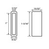 Solid Steel End Caps Track Connector