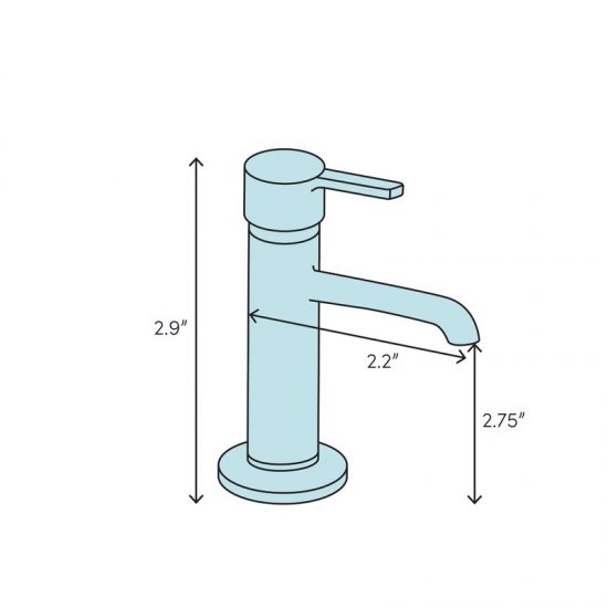 RUS22CCP Belanger Single Hole Bathroom Faucet with Drain Assembly - Click Image to Close