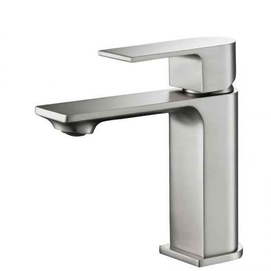 KBF1001BN Mirage Brass Handle Single Hole Bathroom Faucet - Click Image to Close