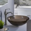 KEF-15000BN Exquisite Single Hole Bathroom Faucet with Optional Pop Up Drain