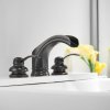 8562ORB Waterfall Commercial 3 Holes Two Handle Widespread Bathroom Faucet