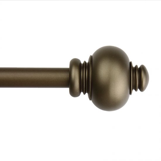 Mcfall Knob Single Curtain Rod and Hardware Set - Click Image to Close