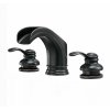 8562ORB Waterfall Commercial 3 Holes Two Handle Widespread Bathroom Faucet