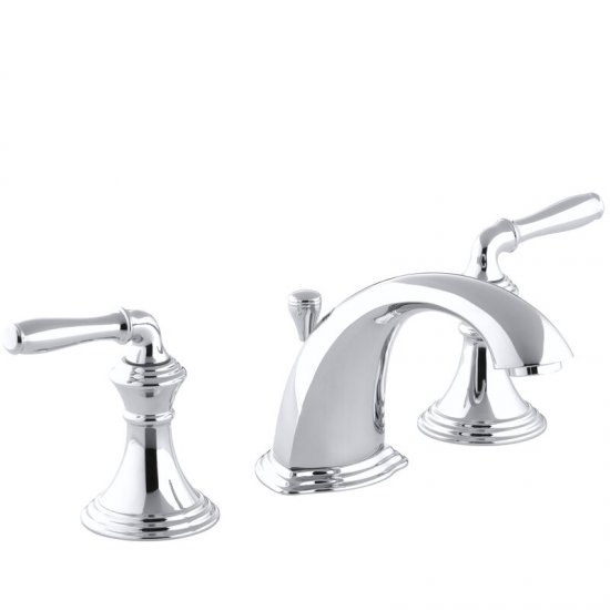 K-394-4-CP Devonshire Widespread Bathroom Faucet with Drain Assembly - Click Image to Close