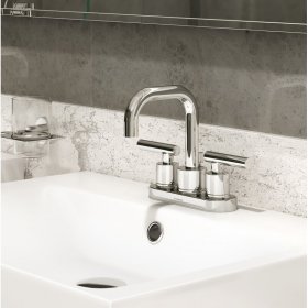 Dia Centerset Bathroom Faucet with Drain Assembly