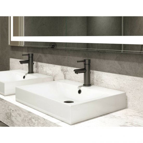 Dia Round Single Hole Bathroom Faucet with Drain Assembly - Click Image to Close