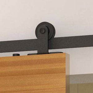 Stainless Steel Decorative Sliding Standard Single Barn Door Hardware Kit