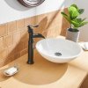 A-96556H-ORB Waterfall Single Handle Vessel Sink Bathroom Faucet with Drain Assembly