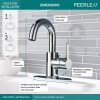 P191102LF Single Handle Centerset Bathroom Faucet with Drain Assembly