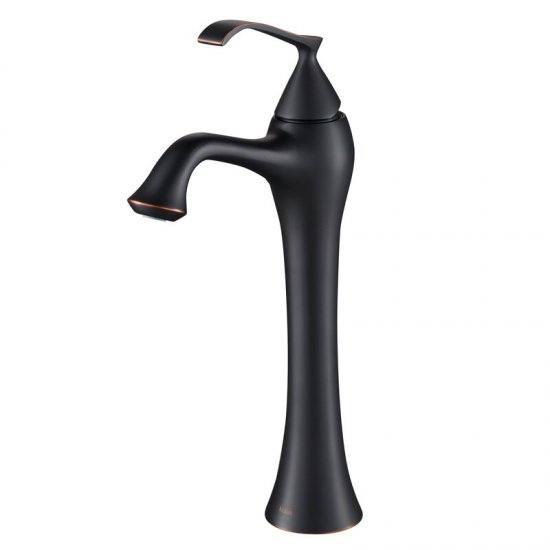 KEF-15000BN Exquisite Single Hole Bathroom Faucet with Optional Pop Up Drain - Click Image to Close